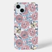 Blume und Vögel Fallmädchen iPhone-Fall Case-Mate iPhone Hülle (Rückseite)