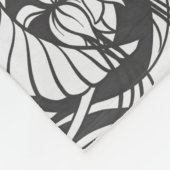 Blume und Vogel im Jugendstil nahtlos pflücken Fleecedecke (Ecke)