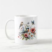 Blume und Vögel Kaffeetasse (Links)