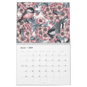 Blume und Vögel - Kalender 2025 (Mär 2027)