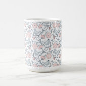 Blume und Vögel Nahtloses Muster Kaffeetasse (Mittel)