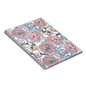 Blume und Vögel Notizblock (Rechte Seite)