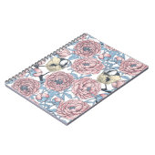 Blume und Vögel Notizblock (Linke Seite)