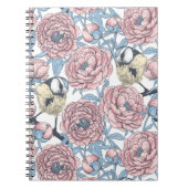 Blume und Vögel Notizblock (Vorderseite)