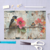 Blume und Vögel Seidenpapier (Handwerk)
