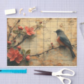 Blume und Vögel Seidenpapier (Handwerk)