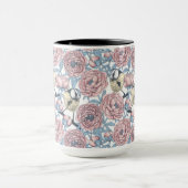 Blume und Vögel Tasse (Zentrum)