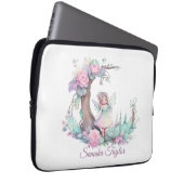Blume und Wasserfarben Laptopschutzhülle (Vorne Rechts)