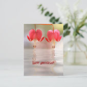 Blume und Wasserreflektion Postkarte (Stehend Vorderseite)