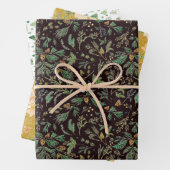 Blume und Weihnachtsbaum für die Winterkiefern Geschenkpapier Set (Beispiel)