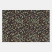 Blume und Weihnachtsbaum für die Winterkiefern Geschenkpapier Set (Vorderseite)