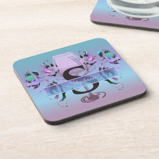 Blume und Wein 2190 Getränkeuntersetzer (Linke Seite)