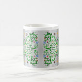 Blume und Whims~echo Kaffeetasse (Mittel)