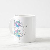 Blume und Wirbel der Liebe Kaffeetasse (Vorderseite Links)