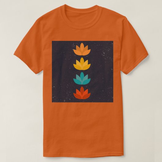 Blume und Yoga T-Shirt (Design vorne)