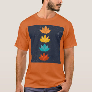 Blume und Yoga T-Shirt
