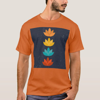 Blume und Yoga T-Shirt