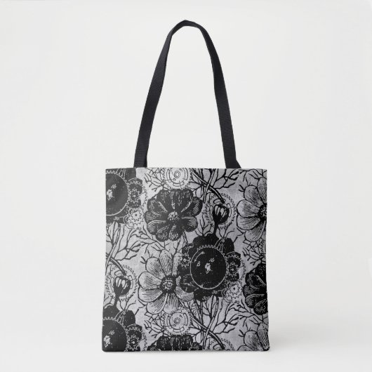 Blume und Zahnräder Tasche (Vorderseite)