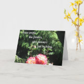 Blume und Zitat über Freundschaft Karte (Gelbe Blume)