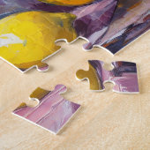 Blume und Zitronen Modernes Stillleben Puzzle (Seite)