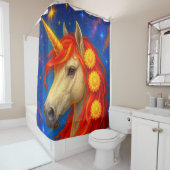 Blume Unicorn Duschvorhang (Beispiel)