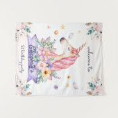 Blume Unicorn Wilhelm Tell Wandteppich (Vorderseite (Horizontal))