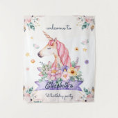 Blume Unicorn Wilhelm Tell Wandteppich (Vorderseite)