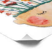 Blume Untere Farbe Druck (Ecke)