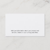 Blume | Unternehmen Visitenkarte (Rückseite)