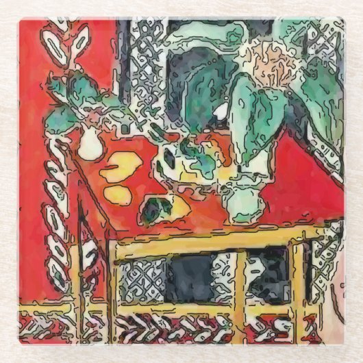 Blume Untersetzer (Vorderseite)