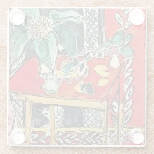 Blume Untersetzer (Rückseite)