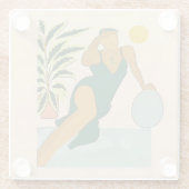 Blume Untersetzer (Rückseite)