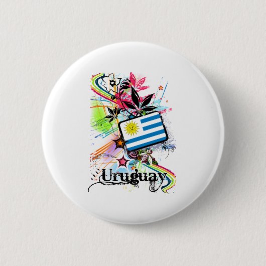 Blume Uruguay Button (Vorderseite)