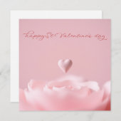 Blume Valentine Feiertagskarte (Vorne/Hinten)