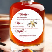 Blume Vanilla Extract Instructions Label Runder Aufkleber