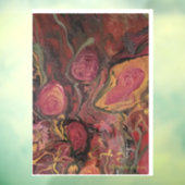 Blume Vase - Abstraktes Artwork Window Decal Fensteraufkleber (Blatt 3)