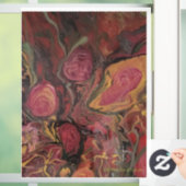 Blume Vase - Abstraktes Artwork Window Decal Fensteraufkleber (Zuhause)