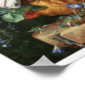 Blume Vase Art Vintage Blume Poster (Ecke)