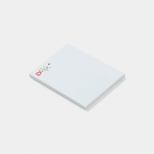 Blume Vase Editor Post-it Klebezettel (angewinkelt)