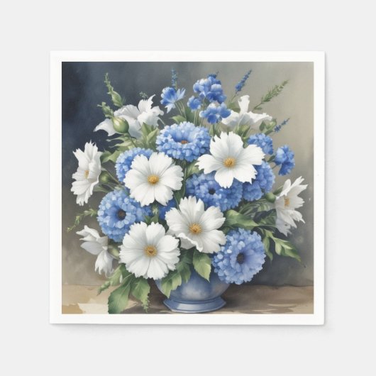 Blume Vase Elegantes Wasser Serviette (Vorderseite)