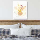 Blume Vase Floral Wall art Leinwanddruck (Insitu (Schlafzimmer))