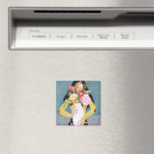 Blume Vase Girl Magnet (In Situ (Geschirrspüler))