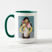 Blume Vase Girl Tasse (Links)
