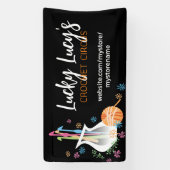 Blume Vase Häkelhaken Garnkunststand Banner (Vertikal)