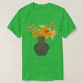 Blume Vase Illustration T-Shirt (Design vorne)