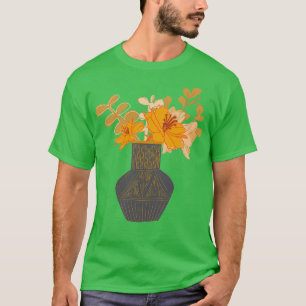 Blume Vase Illustration T-Shirt