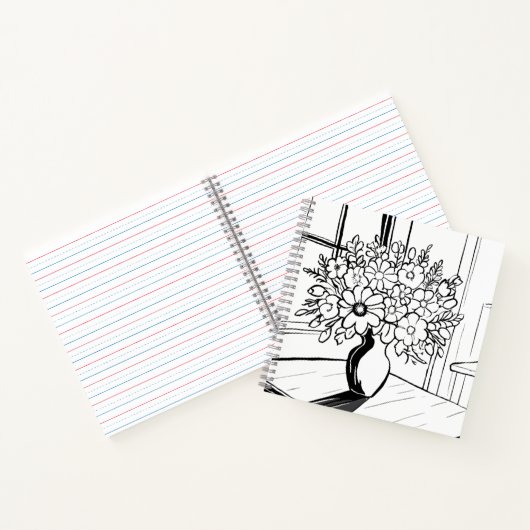 Blume Vase Notizblock (Innenseite)