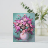 Blume Vase Postcard Postkarte (Stehend Vorderseite)
