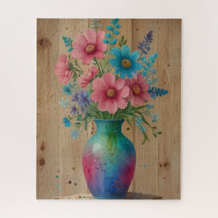 Blume Vase Puzzle - Spaß und Bildung