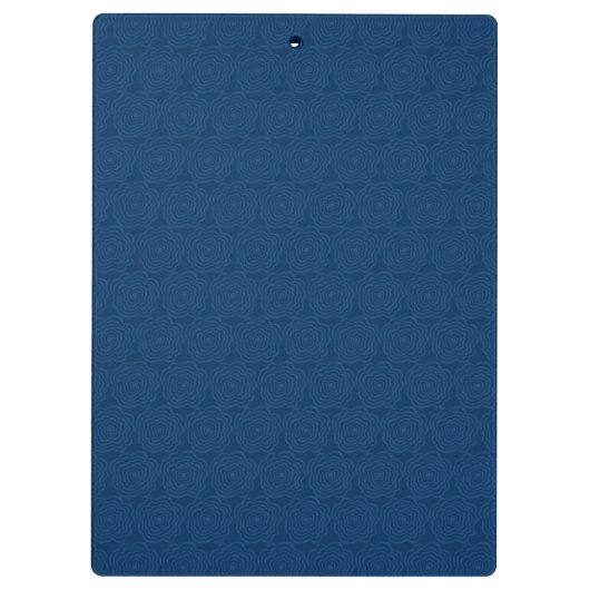 Blume Vase Stilvolles blaues Inspirationsangebot Klemmbrett (Rückseite)